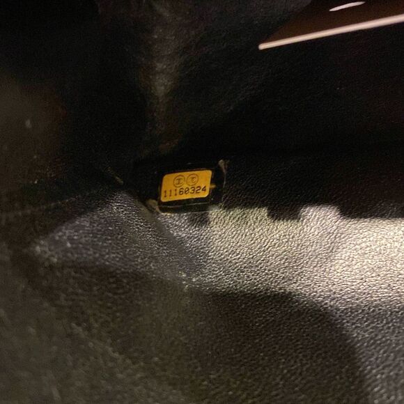 Chanel Classic Double Flap Bag Quilted Caviar Medium Black - Picture 8 of 8